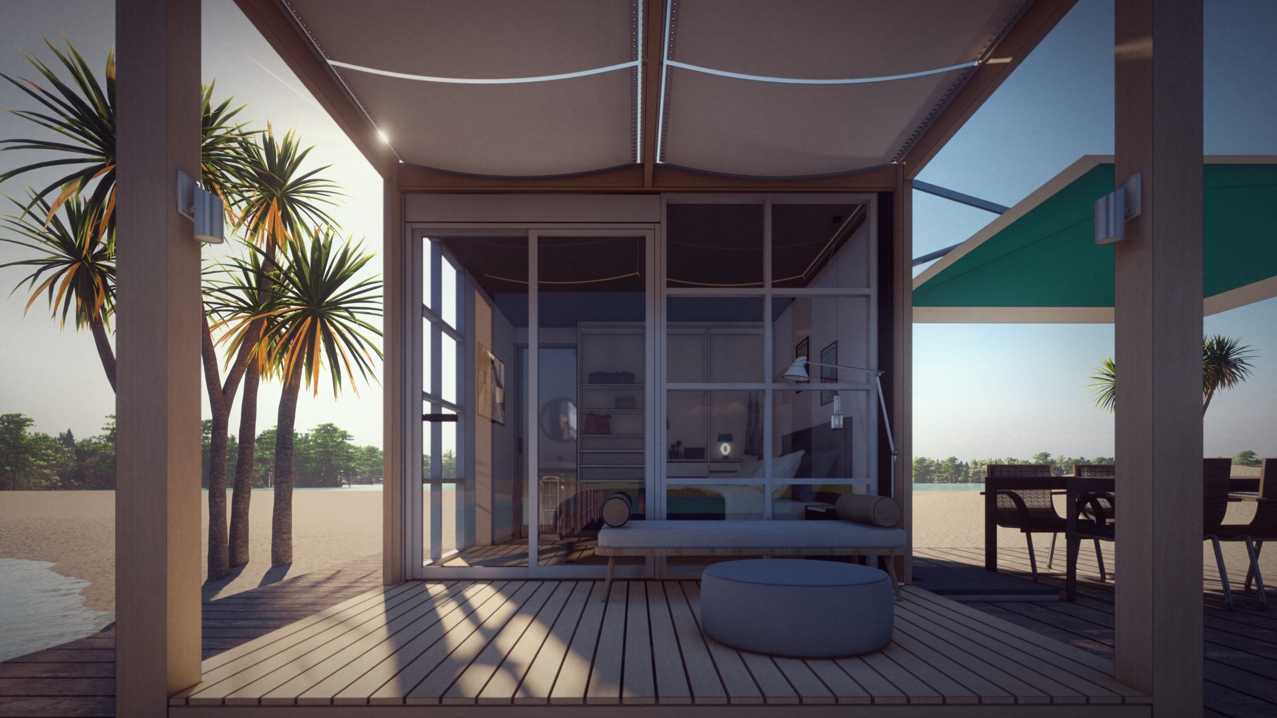 mobile-house-alluminium-slidding-door-entrance-3d-illustration